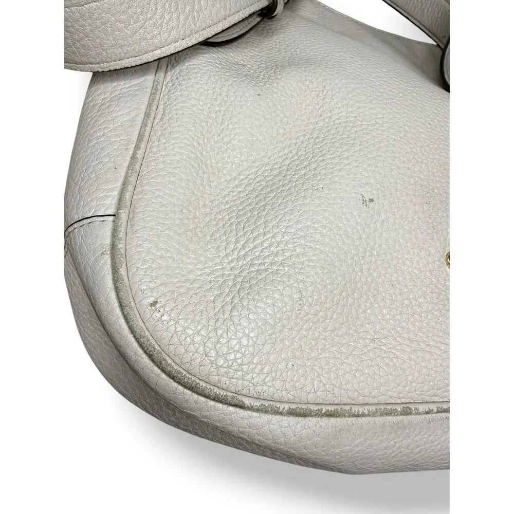 Coach Ellie File Bag Pebbled Leather Crossbody Purse - Chalk - Picture 8 of 8